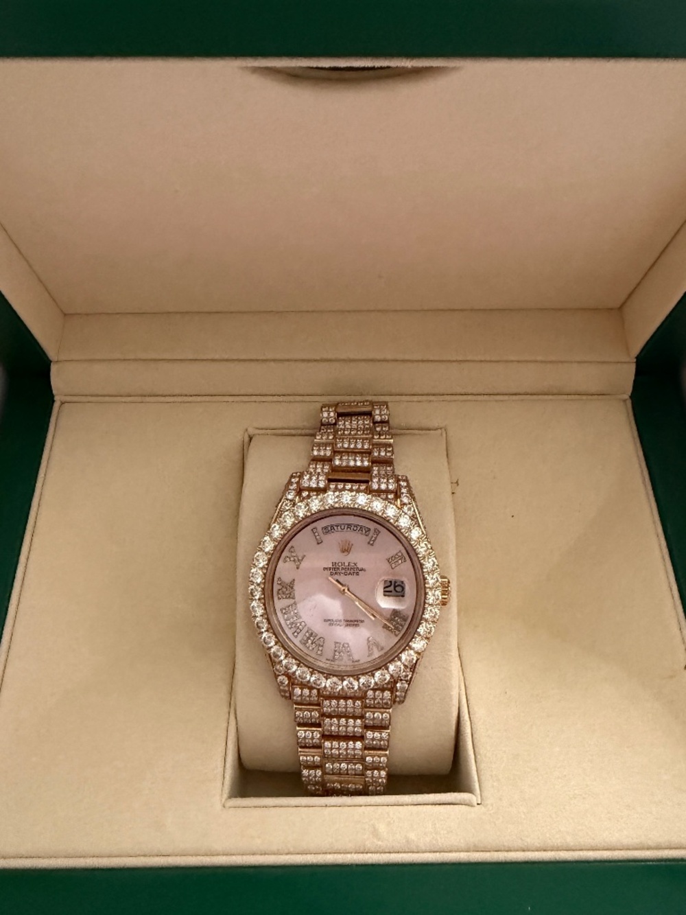 41 mm Iced Out Presidential Rolex
